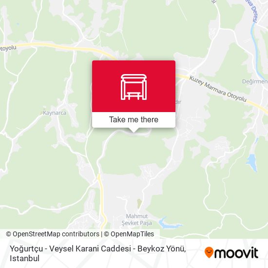 Yoğurtçu - Veysel Karani Caddesi - Beykoz Yönü map