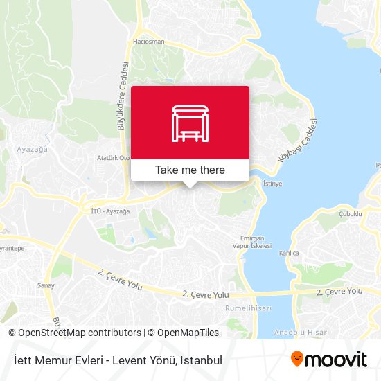 İett Memur Evleri - Levent Yönü map