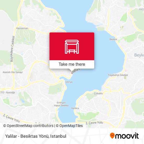 Yalilar - Besiktas Yönü map