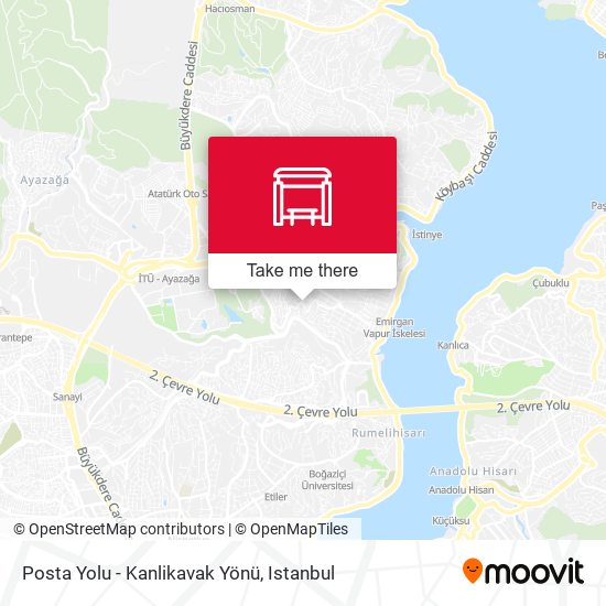 Posta Yolu - Kanlikavak Yönü map