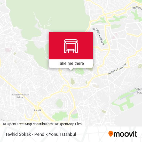 Tevhid Sokak - Pendik Yönü map