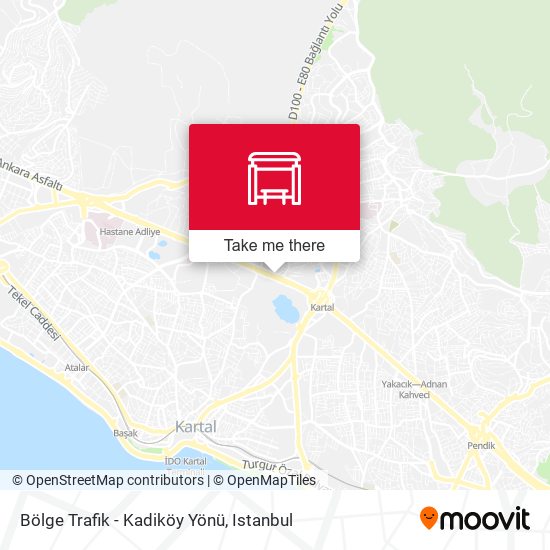 Bölge Trafik - Kadiköy Yönü map