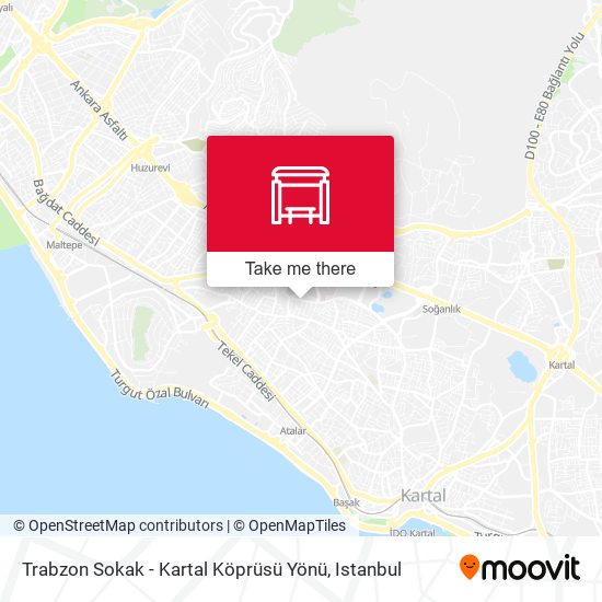 Trabzon Sokak - Kartal Köprüsü Yönü map