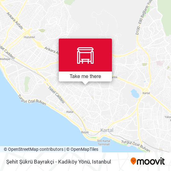 Şehit Şükrü Bayrakçi - Kadiköy Yönü map