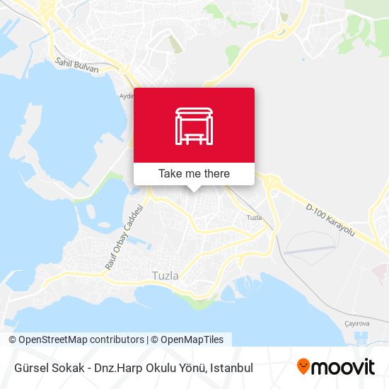 Gürsel Sokak - Dnz.Harp Okulu Yönü map