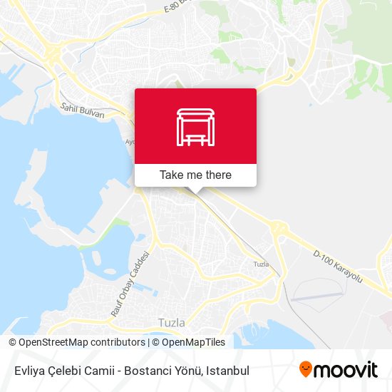 Evliya Çelebi Camii - Bostanci Yönü map