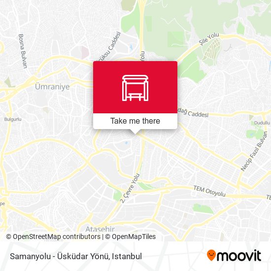 Samanyolu - Üsküdar Yönü map