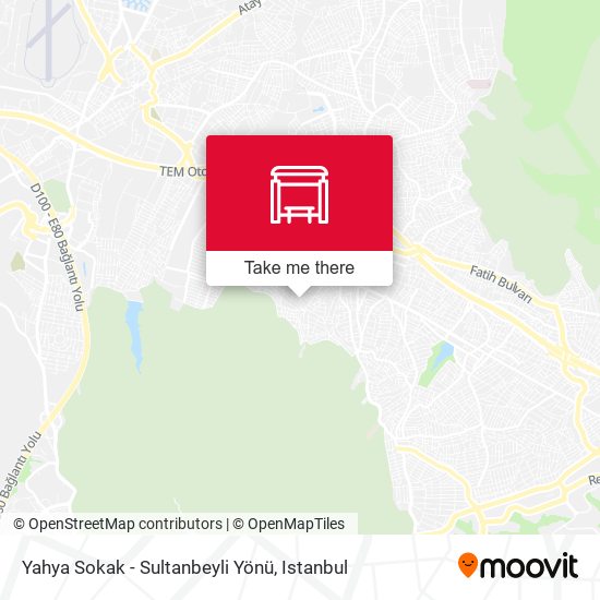 Yahya Sokak - Sultanbeyli Yönü map