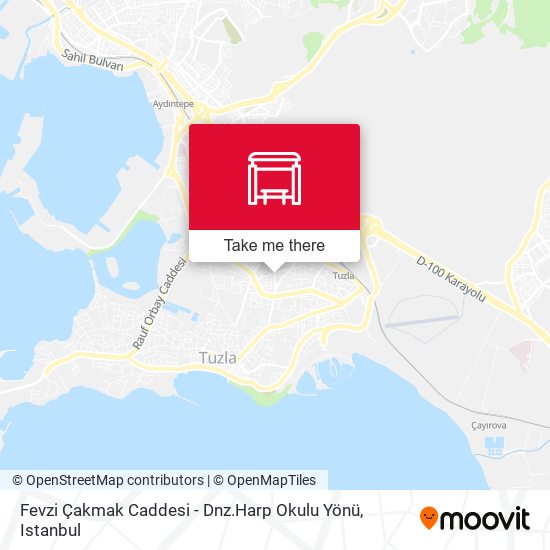 Fevzi Çakmak Caddesi - Dnz.Harp Okulu Yönü map