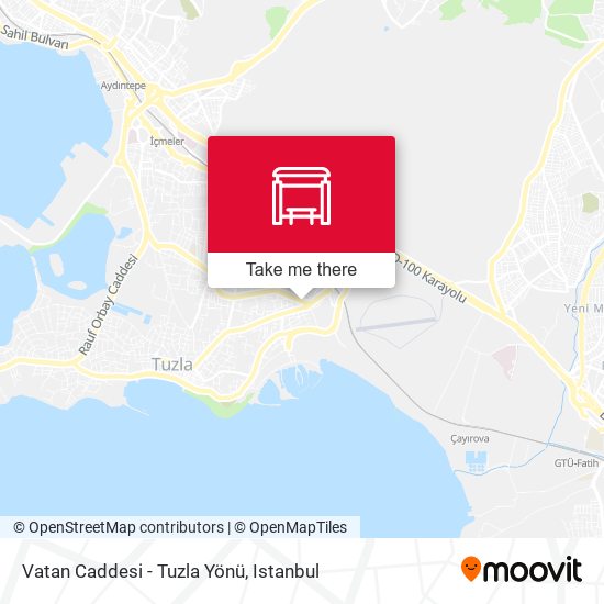 Vatan Caddesi - Tuzla Yönü map