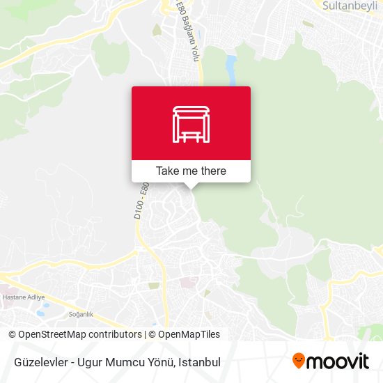 Güzelevler - Ugur Mumcu Yönü map