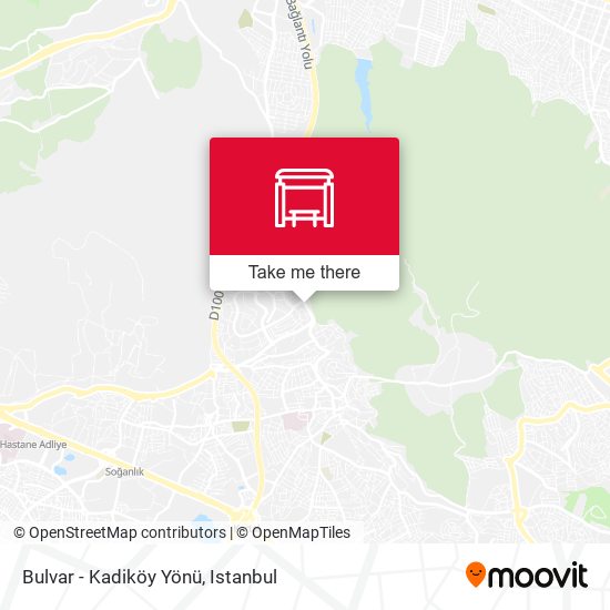 Bulvar - Kadiköy Yönü map