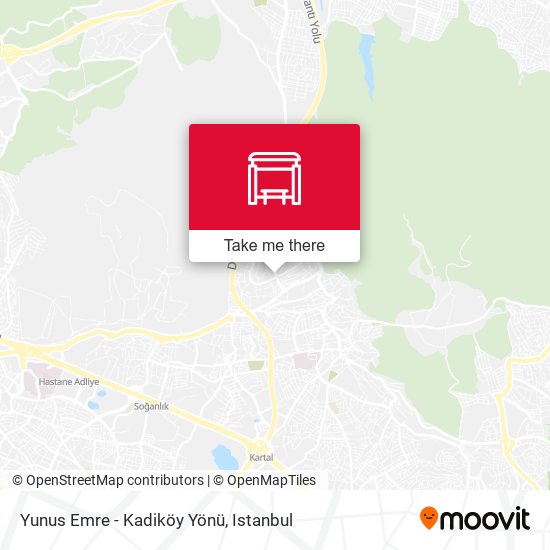 Yunus Emre - Kadiköy Yönü map
