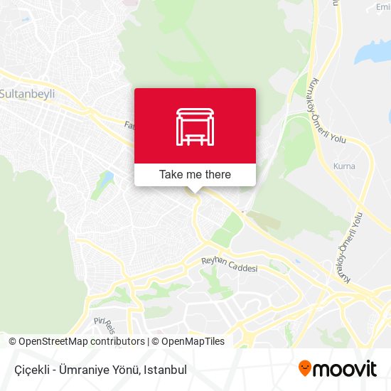 Çiçekli - Ümraniye Yönü map