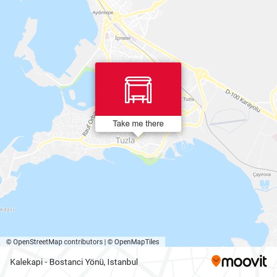 Kalekapi - Bostanci Yönü map
