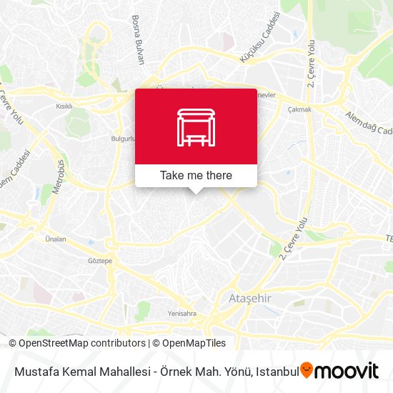 Mustafa Kemal Mahallesi - Örnek Mah. Yönü map