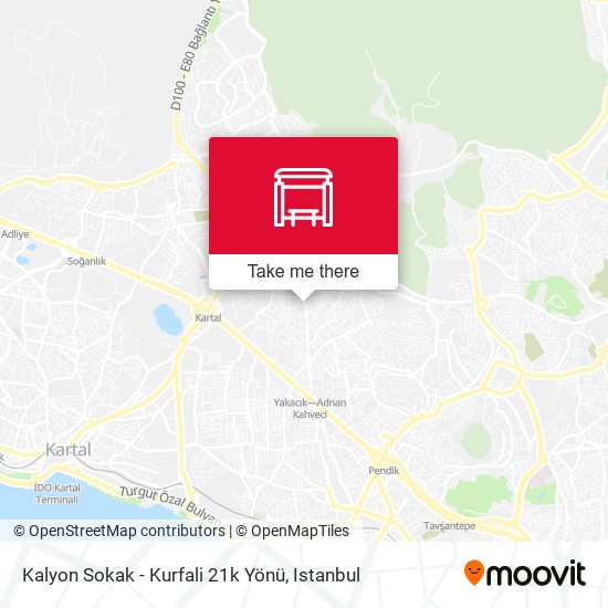 Kalyon Sokak - Kurfali 21k Yönü map
