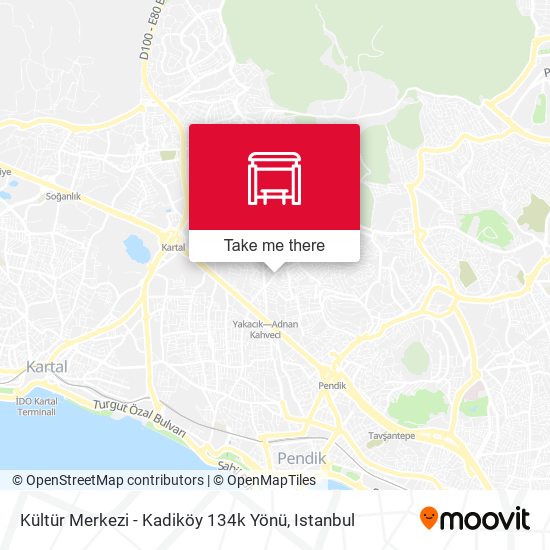 Kültür Merkezi - Kadiköy   134k Yönü map