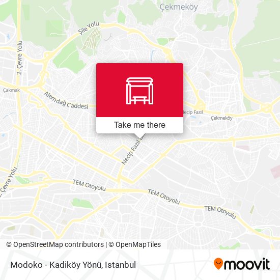 Modoko - Kadiköy Yönü map