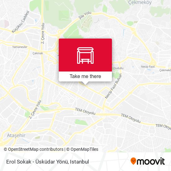 Erol Sokak - Üsküdar Yönü map