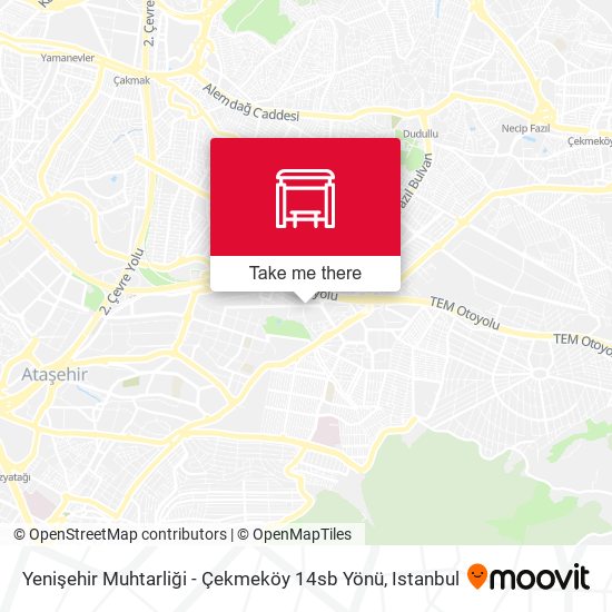 Yenişehir Muhtarliği - Çekmeköy 14sb Yönü map