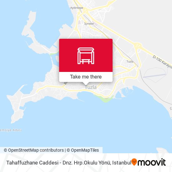 Tahaffuzhane Caddesi - Dnz. Hrp.Okulu Yönü map