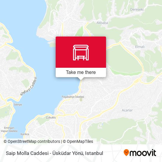 Saip Molla Caddesi - Üsküdar Yönü map