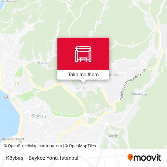 Köybaşi - Beykoz Yönü map