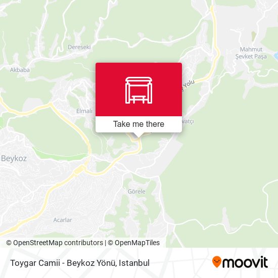 Toygar Camii - Beykoz Yönü map