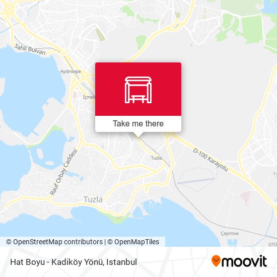 Hat Boyu - Kadiköy Yönü map