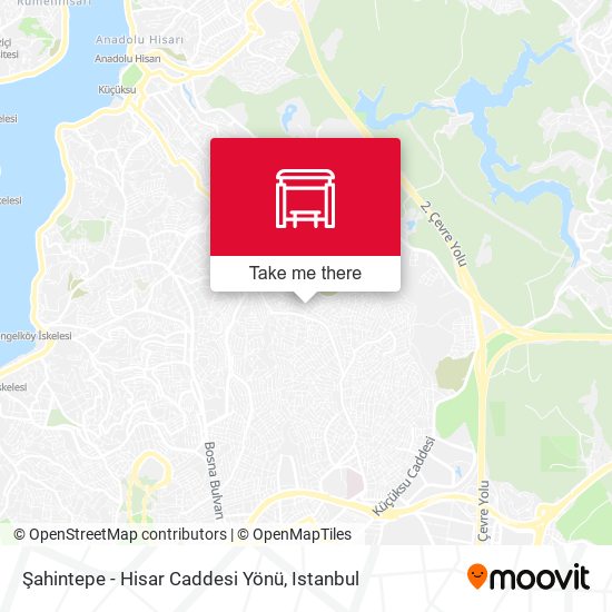 Şahintepe - Hisar Caddesi Yönü map