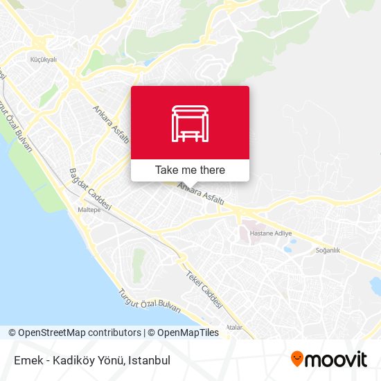 Emek - Kadiköy Yönü map