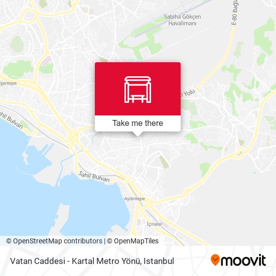 Vatan Caddesi - Kartal Metro Yönü map