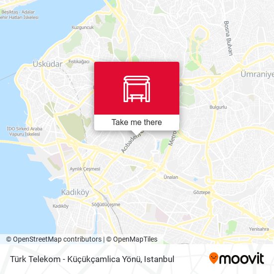 Türk Telekom - Küçükçamlica Yönü map