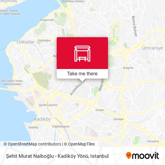 Şehit Murat Naiboğlu - Kadiköy Yönü map