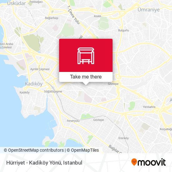 Hürriyet - Kadiköy Yönü map