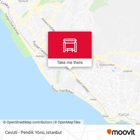 Cevizli - Pendik Yönü map