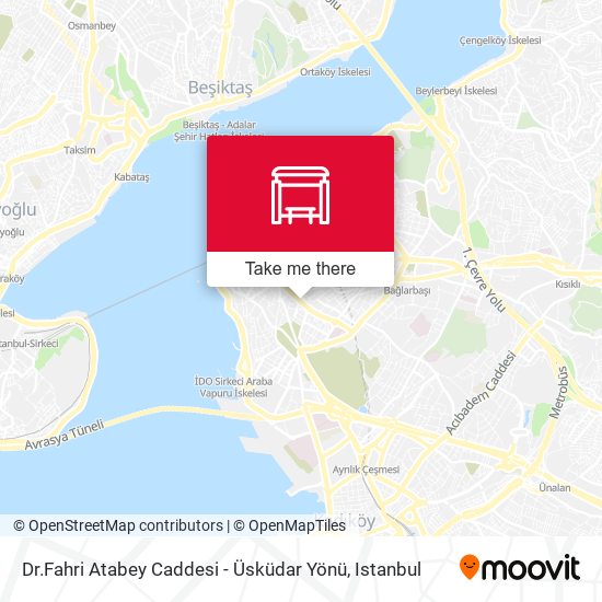 Dr.Fahri Atabey Caddesi - Üsküdar Yönü map