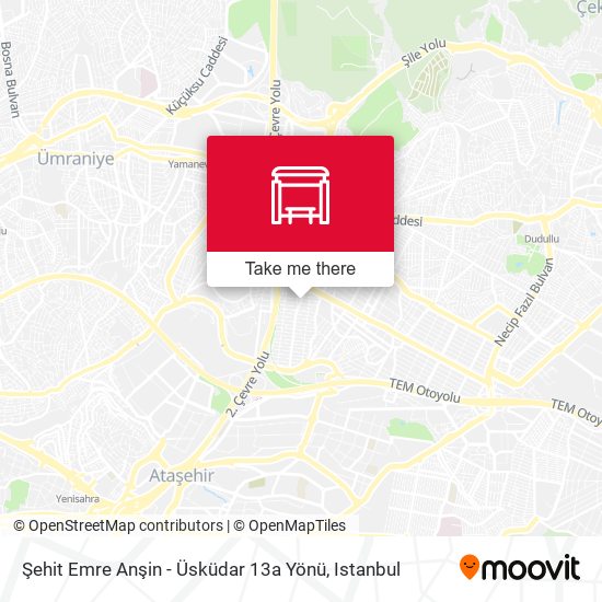 Şehit Emre Anşin - Üsküdar 13a Yönü map