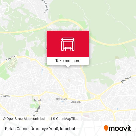Refah Camii - Ümraniye Yönü map