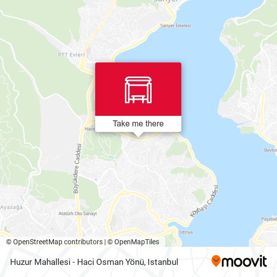 Huzur Mahallesi - Haci Osman Yönü map