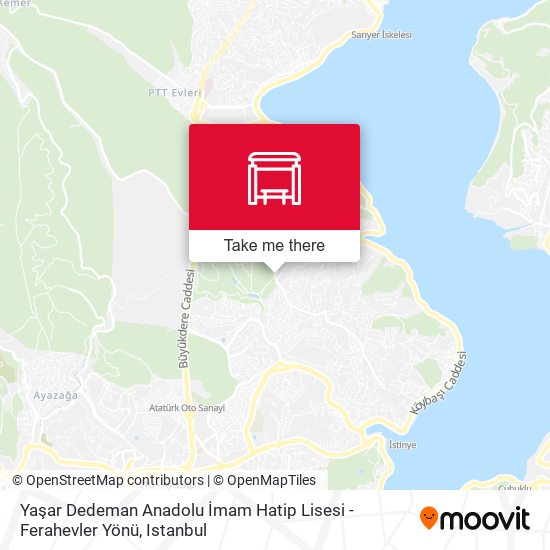 Yaşar Dedeman Anadolu İmam Hatip Lisesi - Ferahevler Yönü map