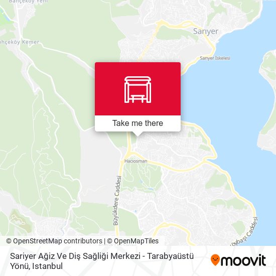 Sariyer Ağiz Ve Diş Sağliği Merkezi - Tarabyaüstü Yönü map