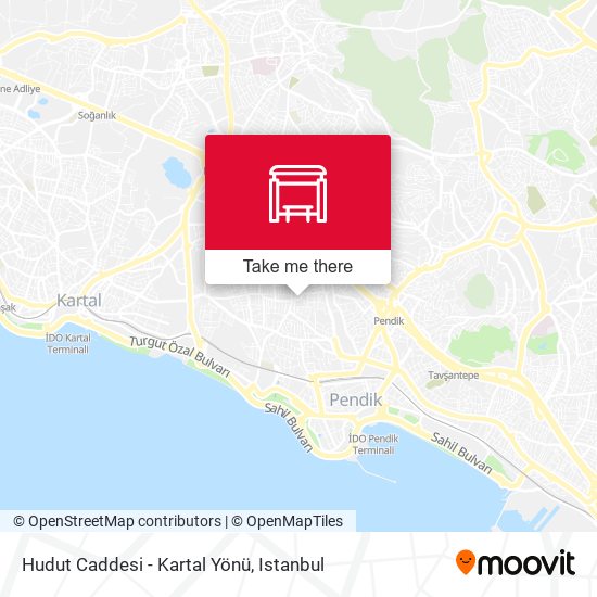 Hudut Caddesi - Kartal Yönü map