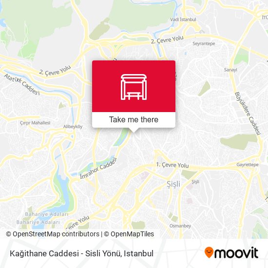 Kağithane Caddesi - Sisli Yönü map