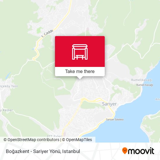 Boğazkent - Sariyer Yönü map