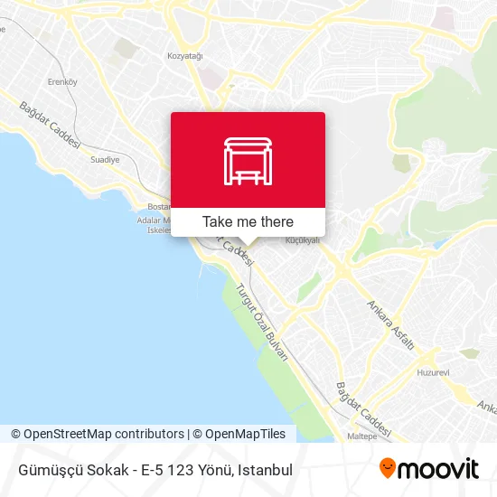 Gümüşçü Sokak - E-5  123 Yönü map
