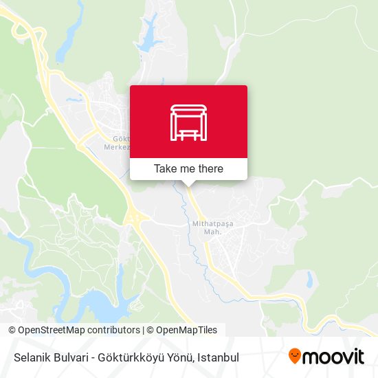 Selanik Bulvari - Göktürkköyü Yönü map