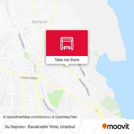 Su Deposu - Basaksehir Yönü map
