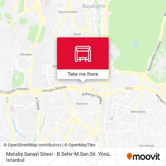 Metaliş Sanayi Sitesi - B.Sehir-M.San.Sit. Yönü map